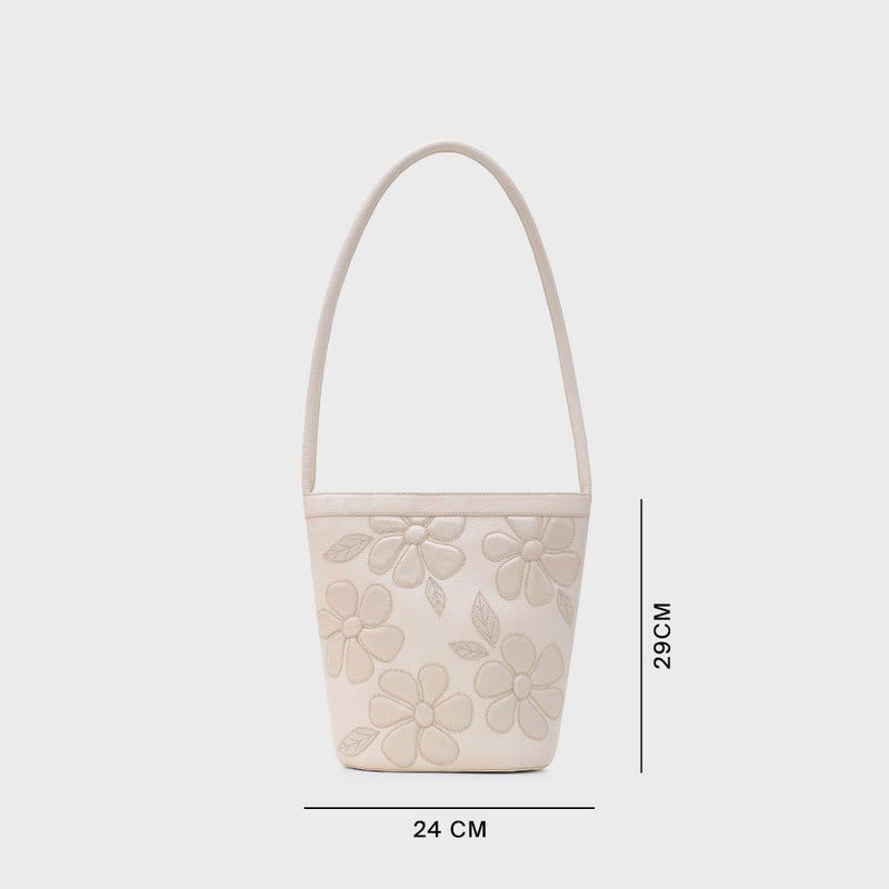 JANIA BUCKET BAG HUESO - Imagen 4