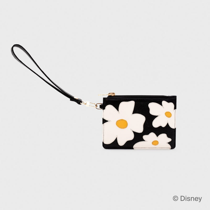 TARJETERO CON ASA WILDWOOD HEART FLOWERS NEGRO - Imagen 2